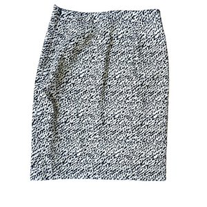 DIANE VON FURSTENBERG DVF BLYTHE SNAKE JACQUARD PENCIL SKIRT SIZE 8
